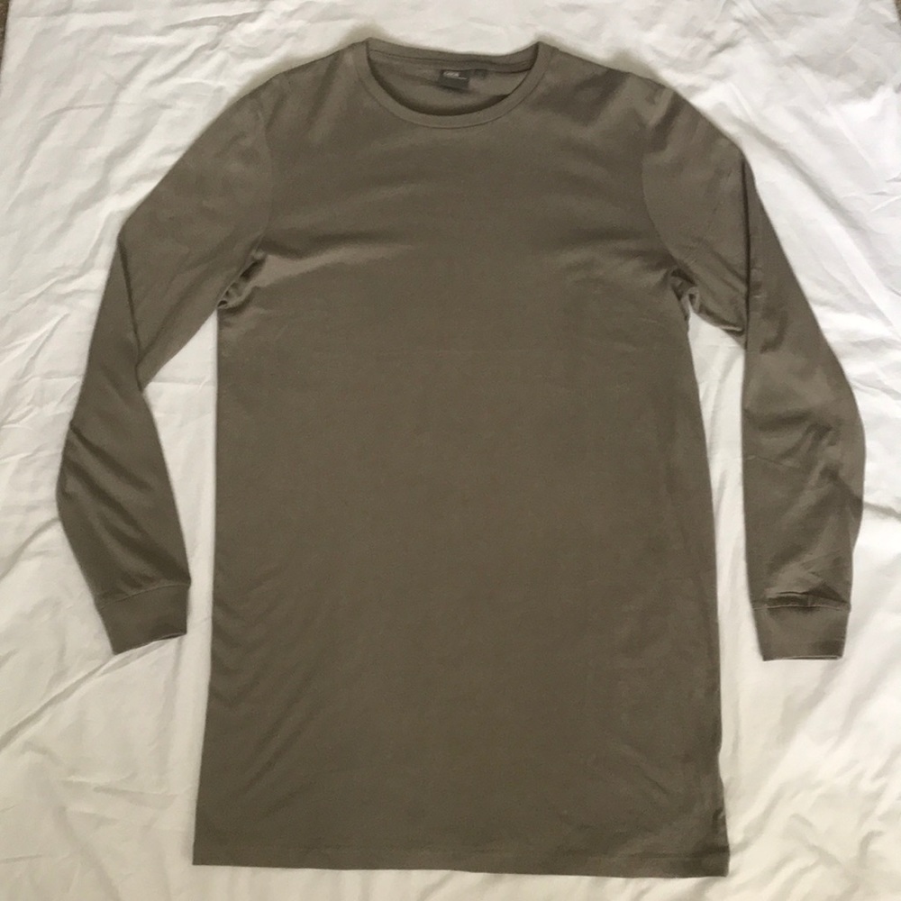 Extra Longline Slimfit Long sleeve Shirt from ASOS